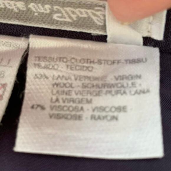 Max Mara Women Mini Knee Skirt Preppy Career Designer Purple Minimalist Size 4 - Picture 8 of 10